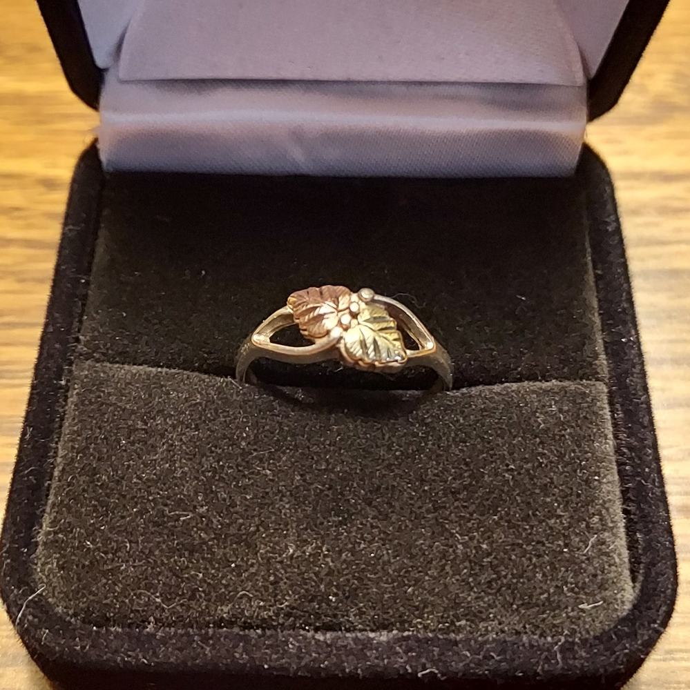 Coleman Company Black Hills Gold Sterling Silver Ring